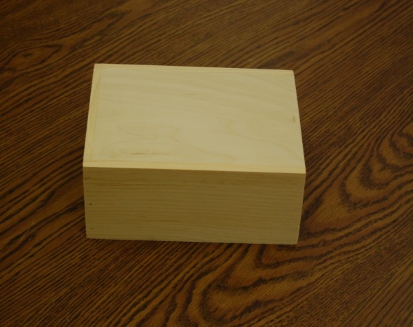 Custom wooden slide top box with a lid that sits flush to the top, available in bulk for premium packaging, branded storage, and retail product presentation.